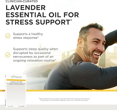 Integrative Therapeutics Lavela WS 1265 - Silexan Supplement for Sleep & Stress Support* - Lavender Essential Oil - 60 Softgels (60 Servings)
