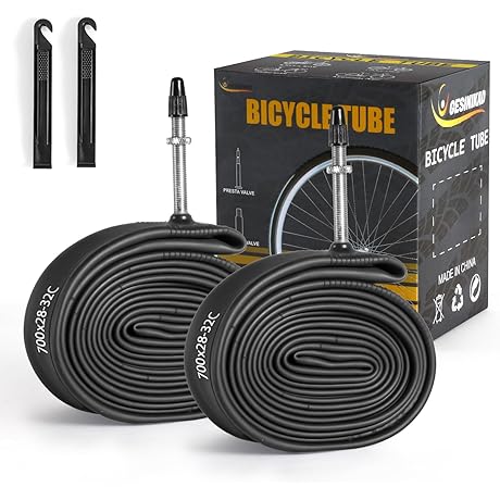 700x28/32c Bike Tubes with Tire Levers
