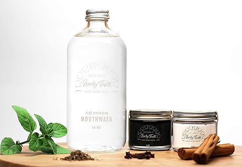 Miniatura 5 de Lucky Teeth - Pasta de dientes de carbón Xtra Whitening - Cero residuos y compostable botella de vidrio de 4.5 onzas por Lucky Teeth - Todo natural,