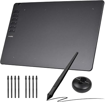 VINSA T906 Ultra-thin Graphics Drawing Tablet with Battery- Stylus 8192 Levels Pressure for Artists Designers Android MAC 3