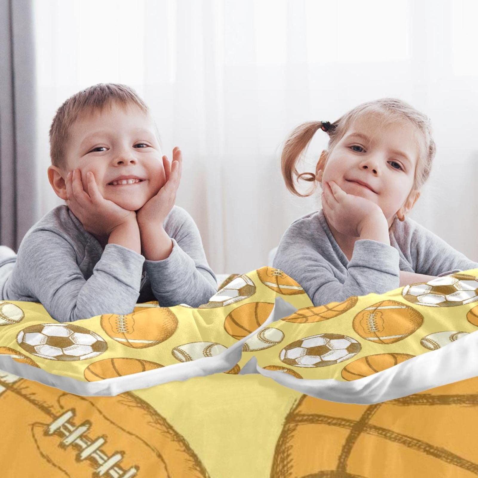 Sleepdown Set di biancheria da letto con copripiumino reversibile e federa, motivo astratto, colore