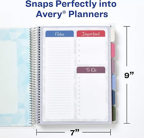 Miniatura 3 de Avery Accesorio planificador de tablero, 7 x 9 pulgadas, de doble cara, compatible con borrado en húmedo y en seco (24904)