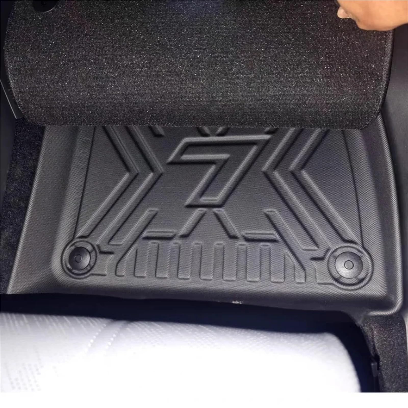 Car Floor Mats 5 Seats Compatible for Zeekr 7X 2024 2025 All-Weather Cargo Liner Trunk Pad TPE Waterproof — view 5