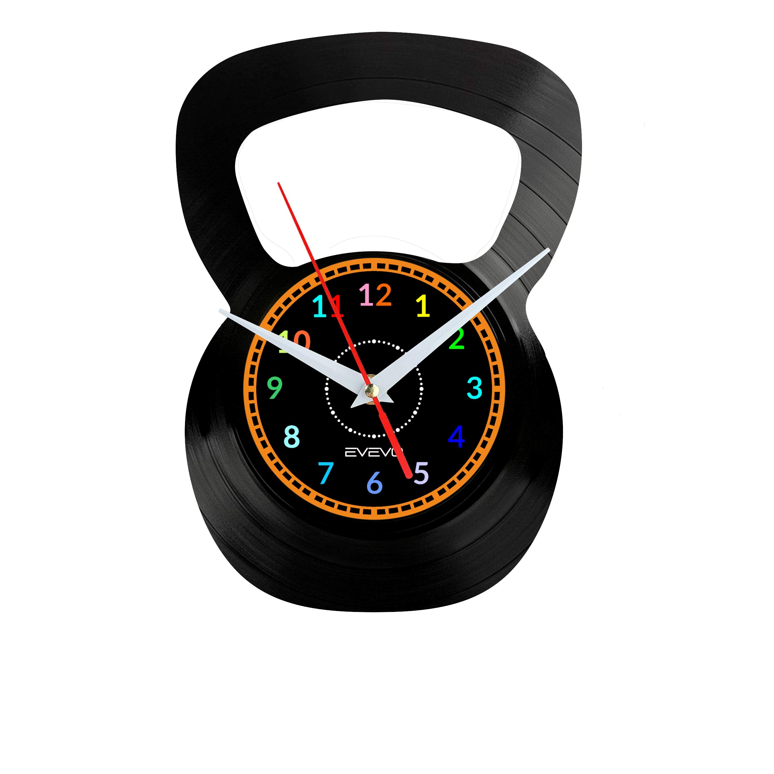 Horloge murale gym en vinyle pour décorer votre salle de sport à la maison