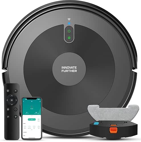 Robot Vacuum and Mop: Robot Vacuum Cleaner 2500Pa Strong Suction