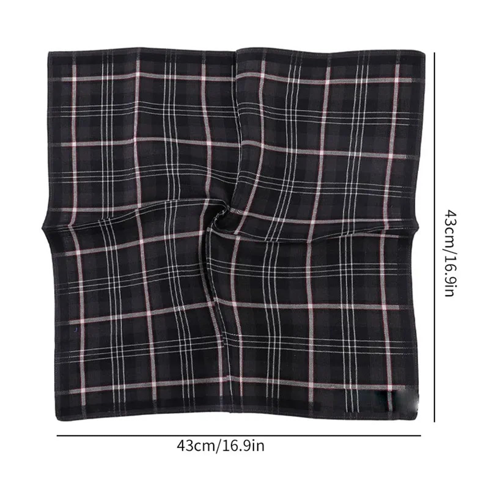 Pañuelo Traje Hombre Pañuelos de Hombre Pañuelos a Cuadros Pañuelos Suaves Pañuelo de Bolsillo(5pcs Style 6)