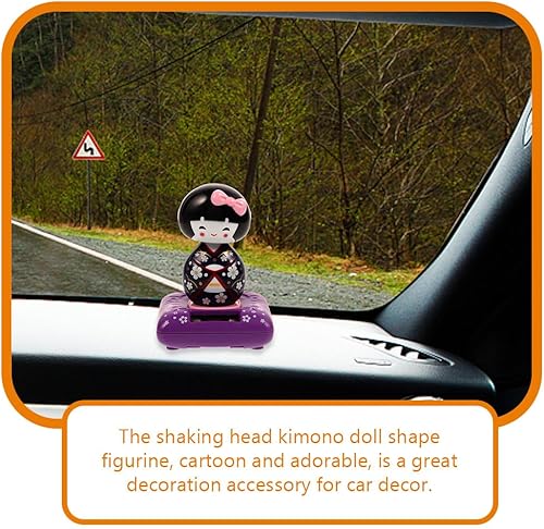 Miniatura 3 de 2 piezas de figuras de kimono, decoración de muñeca japonesa agitada, kimono, muñecas, decoración del interior del automóvil, figura coleccionable