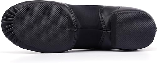 Miniatura 3 de Linodes Zapato de jazz unisex de empeine de piel sintética 006, sin cordones para zapatos de baile de mujeres y hombres