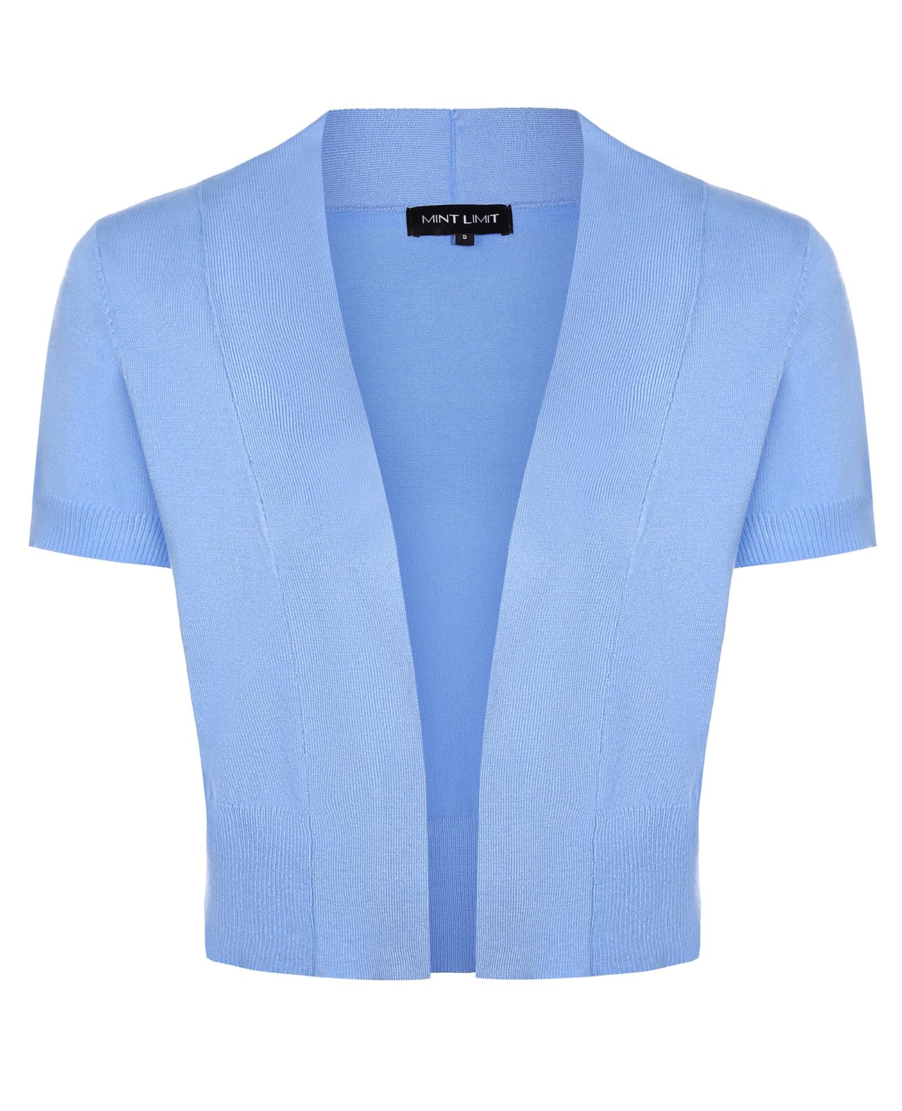 MINTLIMIT Women's Shrug Bolero Open Front 3/4 Sleeve Cropped Cardigan Sweater