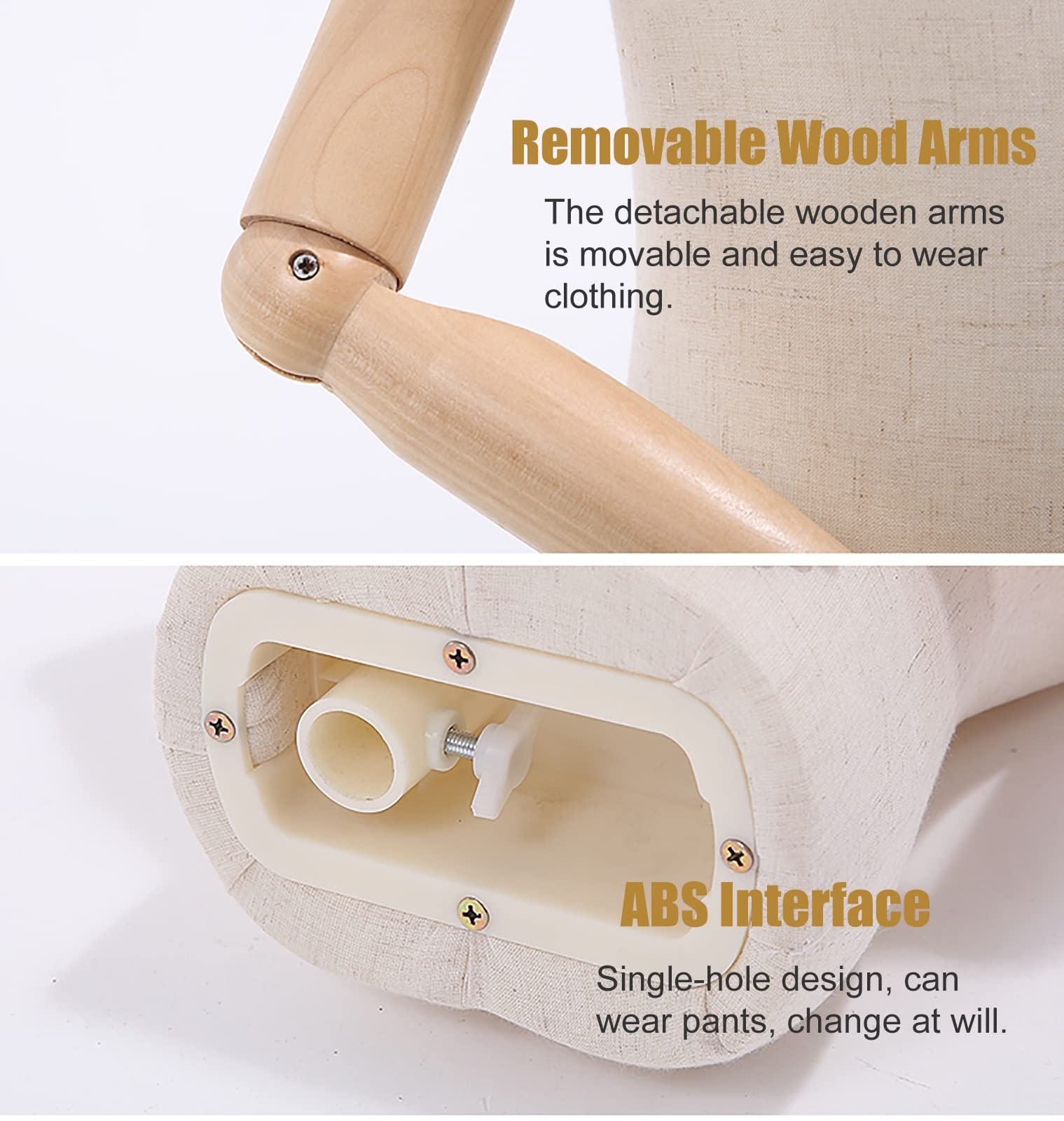 Amazon.co.jp: 子供マネキンボディトルソー/モデル小道具、木製アーム