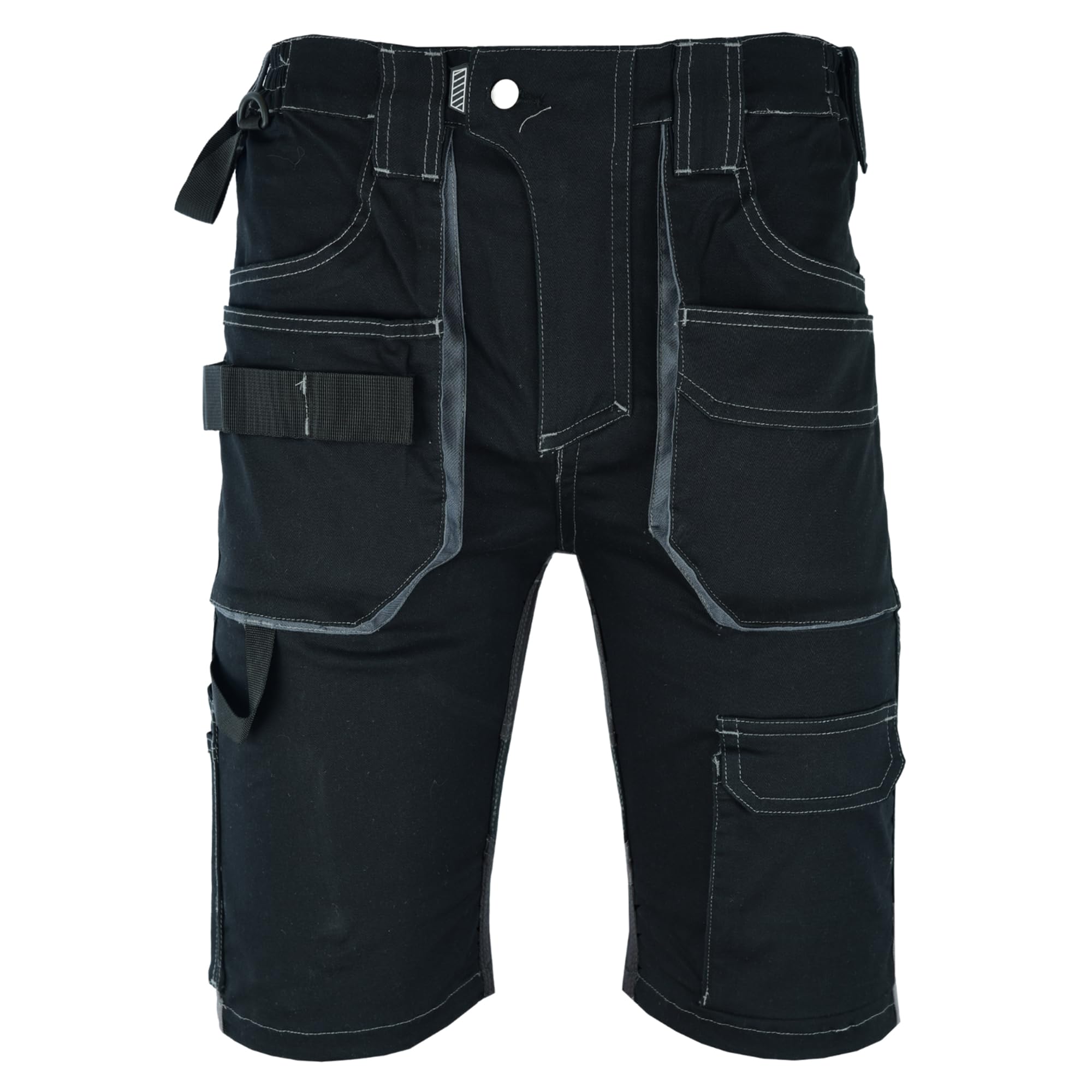 Ms9 Men's Black Cargo Combat Slim Fit Stretch Spandex Work Working Short Shorts