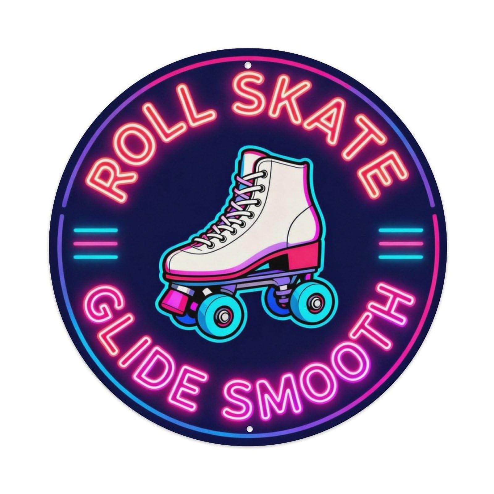 Roll Skate Glide Smooth Metal Tin Sign Plaque