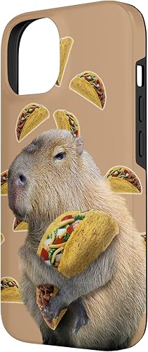 Miniatura 5 de iPhone 13 Pro Capybara Capybaras Comiendo Tacos Tacos, divertido estuche lindo