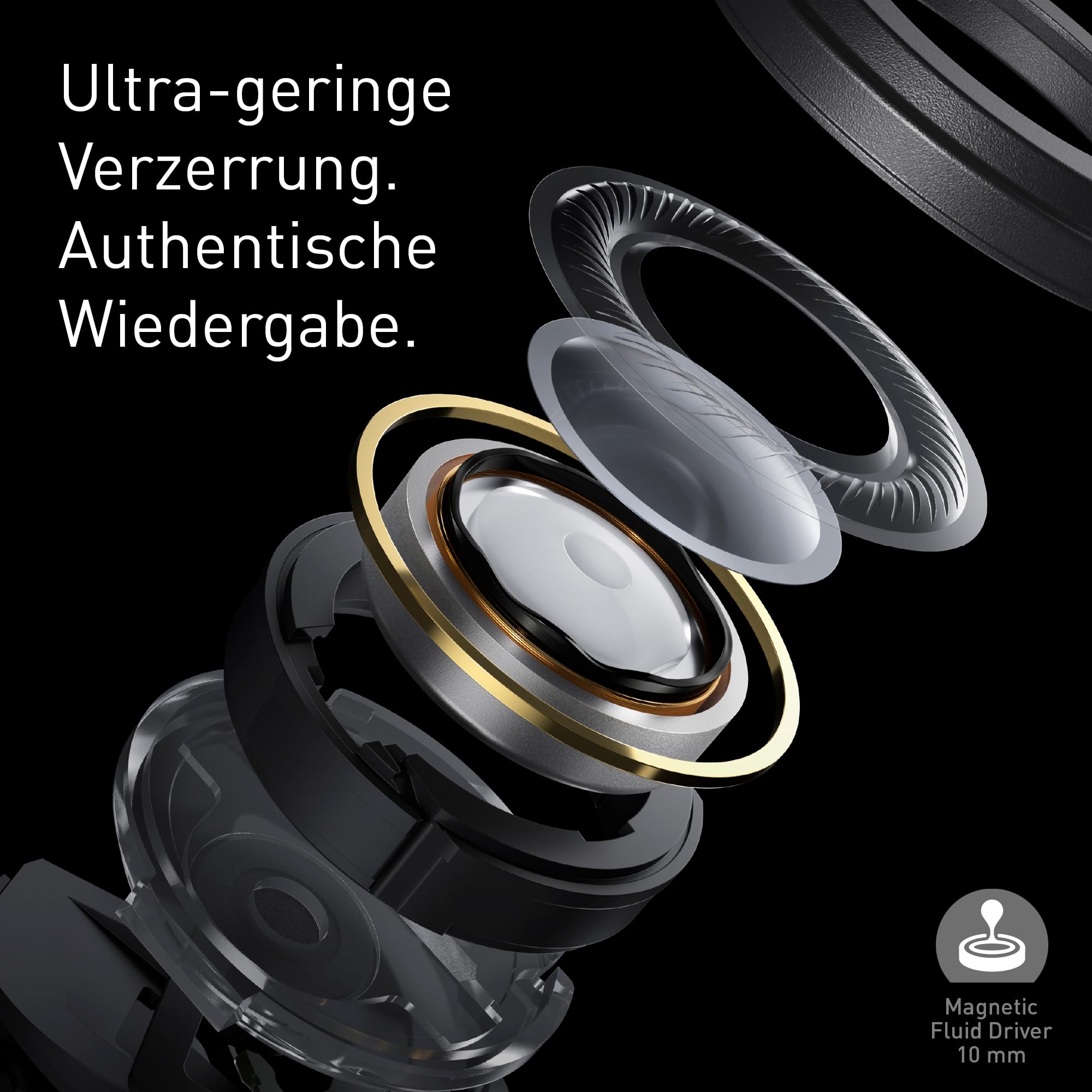 Technics EAH-AZ100E-A Kabellose Kopfhörer mit Geräuschunterdrückung, Bequeme In-Ear-Kopfhörer, Multipoint-Bluetooth, Voice Focus AI, Mitternachtsblau
