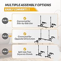 Vista 9 de Soportes verticales para bicicleta (paquete de 2), soporte de bicicleta de pie para piso de garaje, soporte vertical para bicicleta