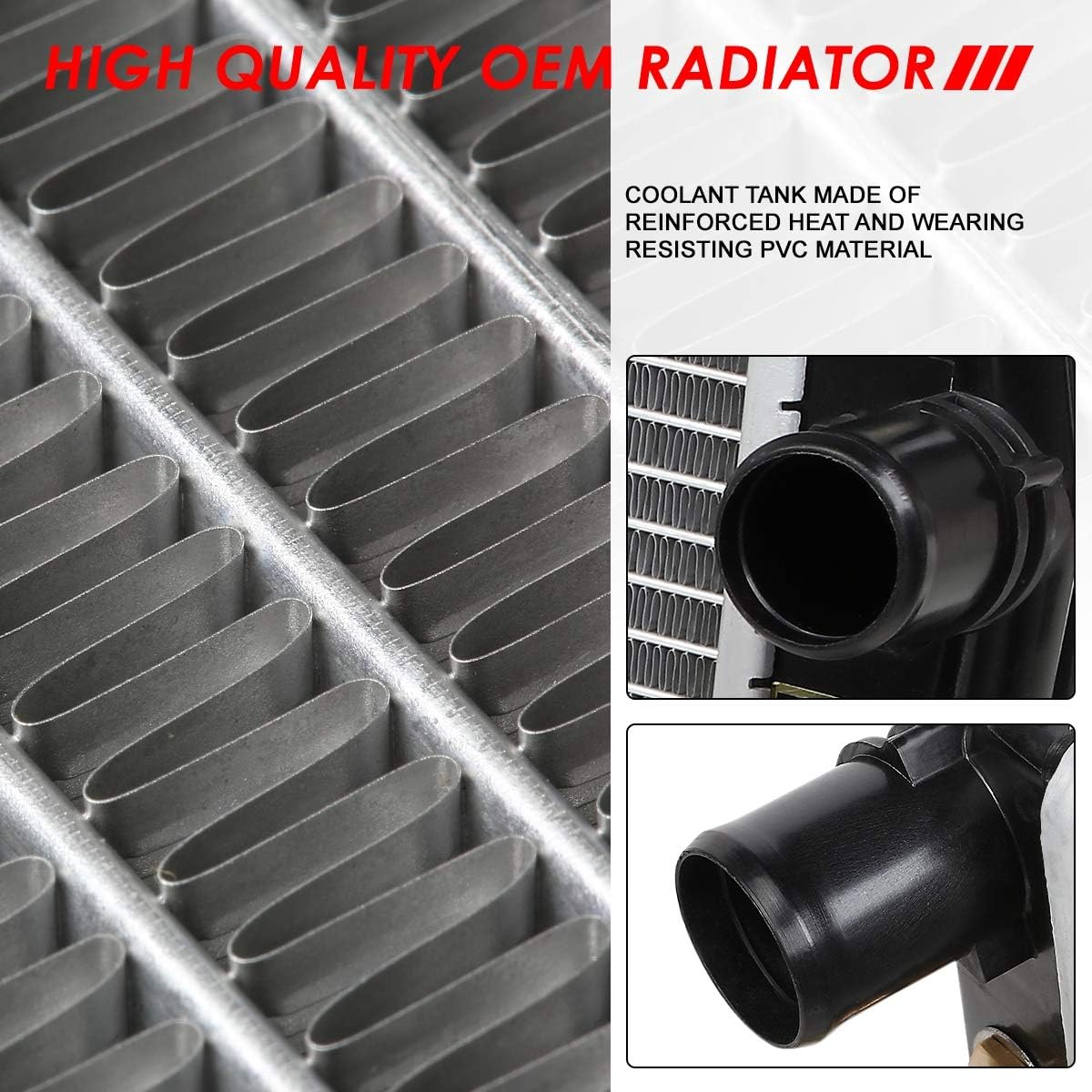 Auto Dynasty Radiator Compatible with 2006-2016 Toyota Rav4, DPI 2892 Factory Style 1-Row Cooling Radiator, Aluminum Core