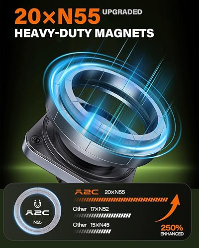 Miniatura 3 de A2C Soporte magnético mejorado para teléfono para carrito de golf, accesorios de golf para hombres, regalos de golf únicos para amantes