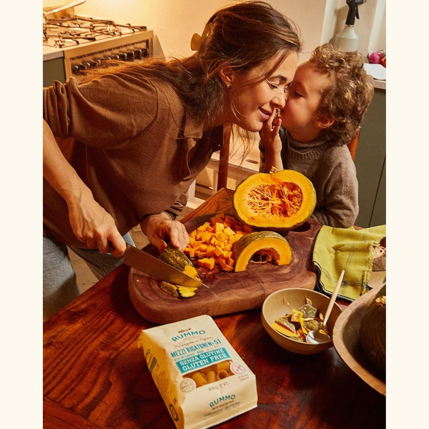 Italian Gourmet pasta Mezzi Rigatoni 24 x 400g glutenfreie Nudeln aus Mais | Senza glutine con riso integrale, bronzen gezogen, hält Saucen gut, für, Gesamtnettogewicht 9,6 kg + Kostenlos Polpa 400g