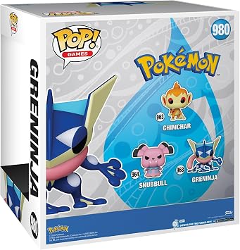 Funko Pop! Jumbo: Pokemon - Greninja - Amphinobi - Collectible Vinyl Figure - Gift Idea - Official Products - Toys for Children and Adults - Video Games Fans