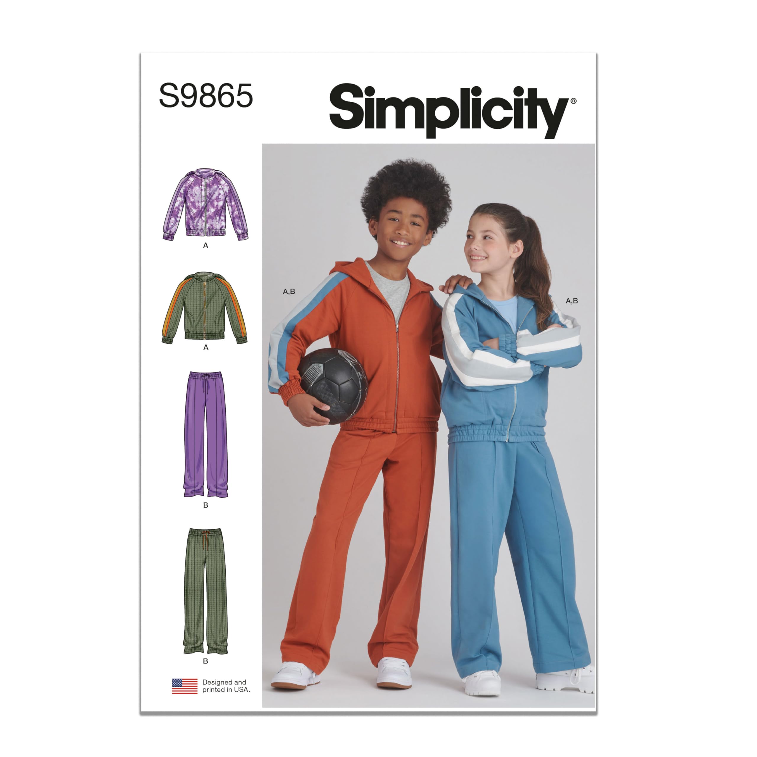 SIMPLICITY SS9865A veste et pantalon enfant : le patron pour vêtements ajustés