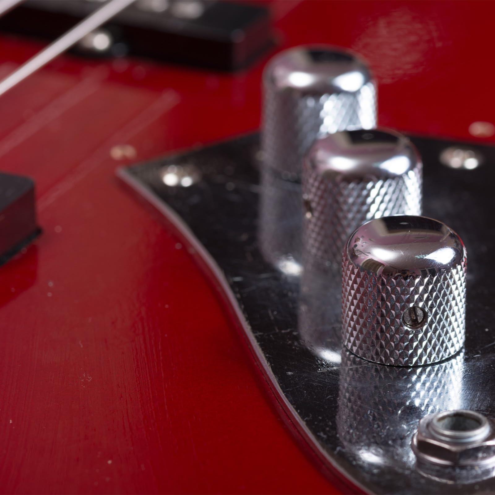 Bouton Moleté Rond En Aluminium De 6,4 Mm Avec Flèche D'indication 12,7