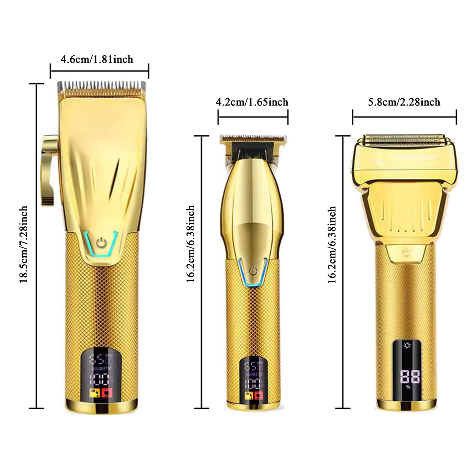 Professional Hair Clippers for Men Electric Foil Shavers Cordless T-Blade Hair Trimmer - Image 2