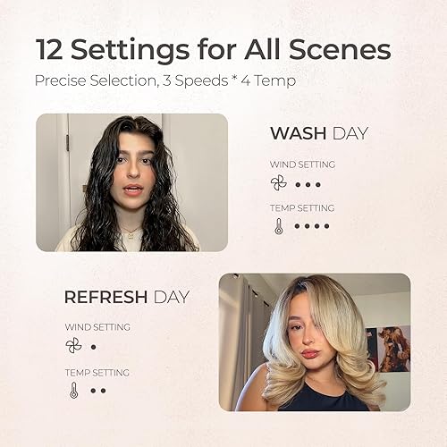 Miniatura 5 de TYMO Cepillo secador de pelo, cepillo secador de pelo de alta velocidad para un secado y estilo 300% más rápido, cepillo de soplado de aire
