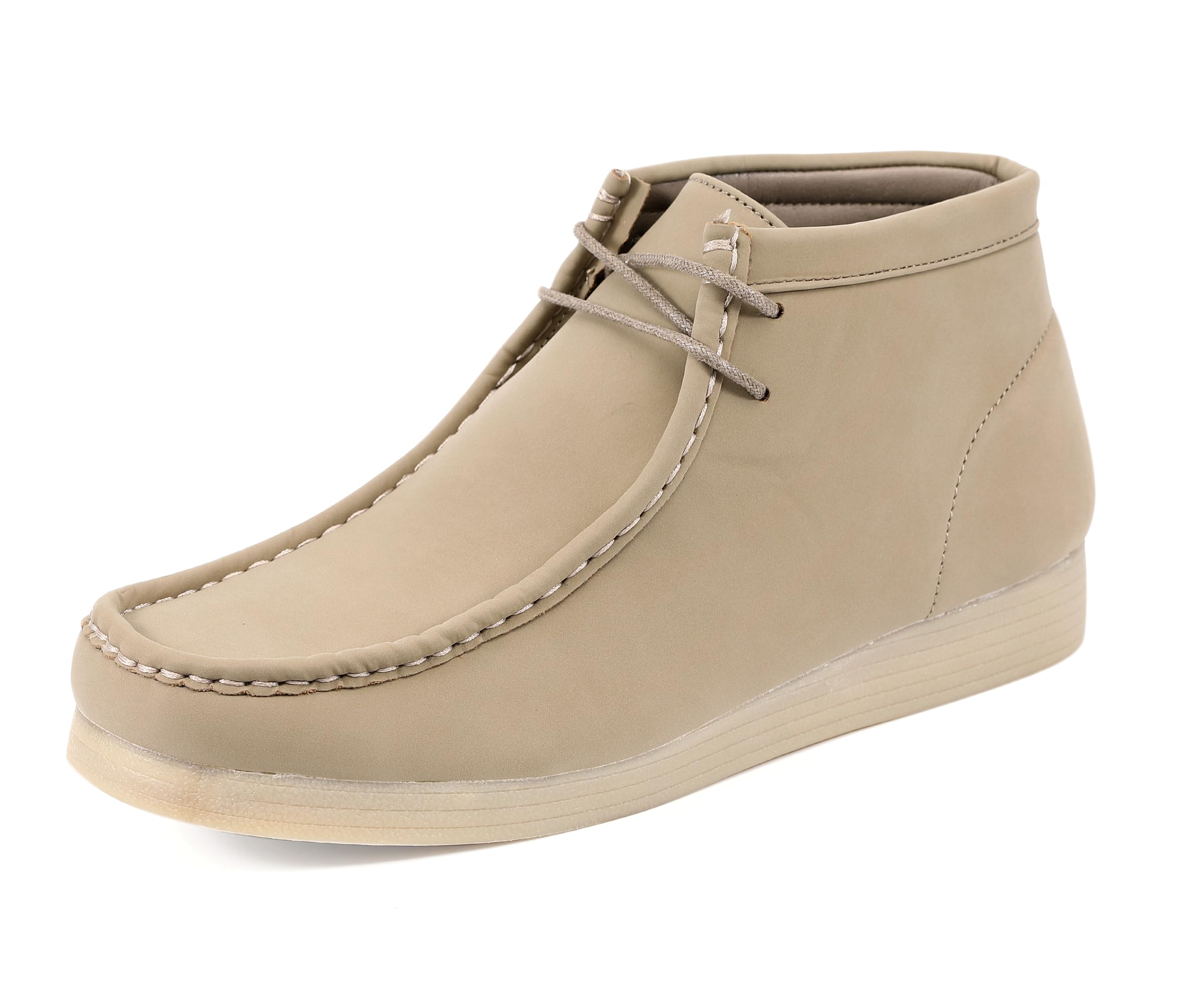 Amali Jason2 Mens High Top Casual Boots Manmade Suede Wallabee