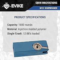 Vista 7 de Evike Airsoft - EMG Odin Innovations Sidewinder Airsoft BB Cargador de velocidad (Color: M12 - Azul sin drama)