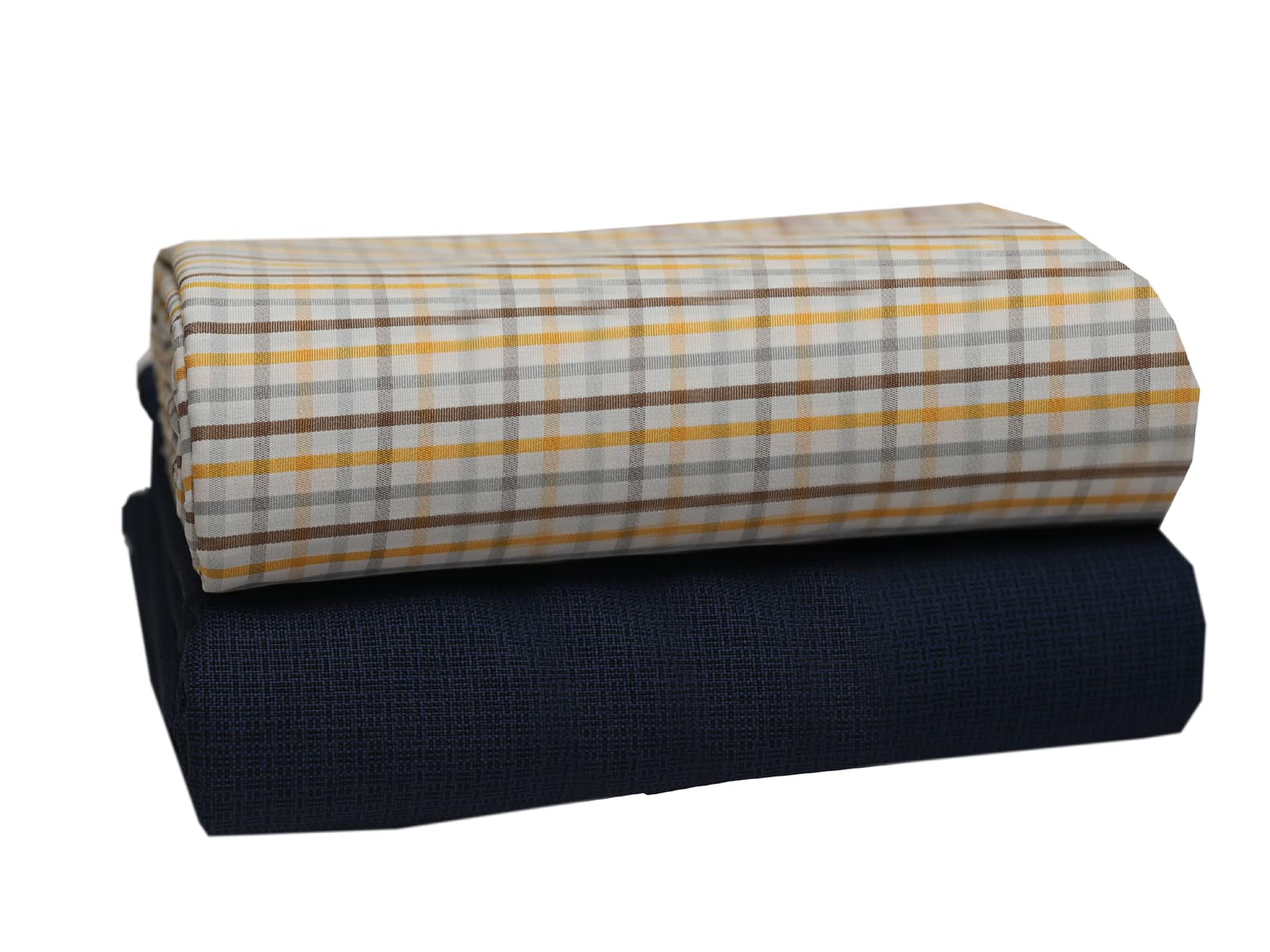 ARG-1001 Polyester Viscose Unstitched Shirt And Trousers Fabric Set for men combo Free Size