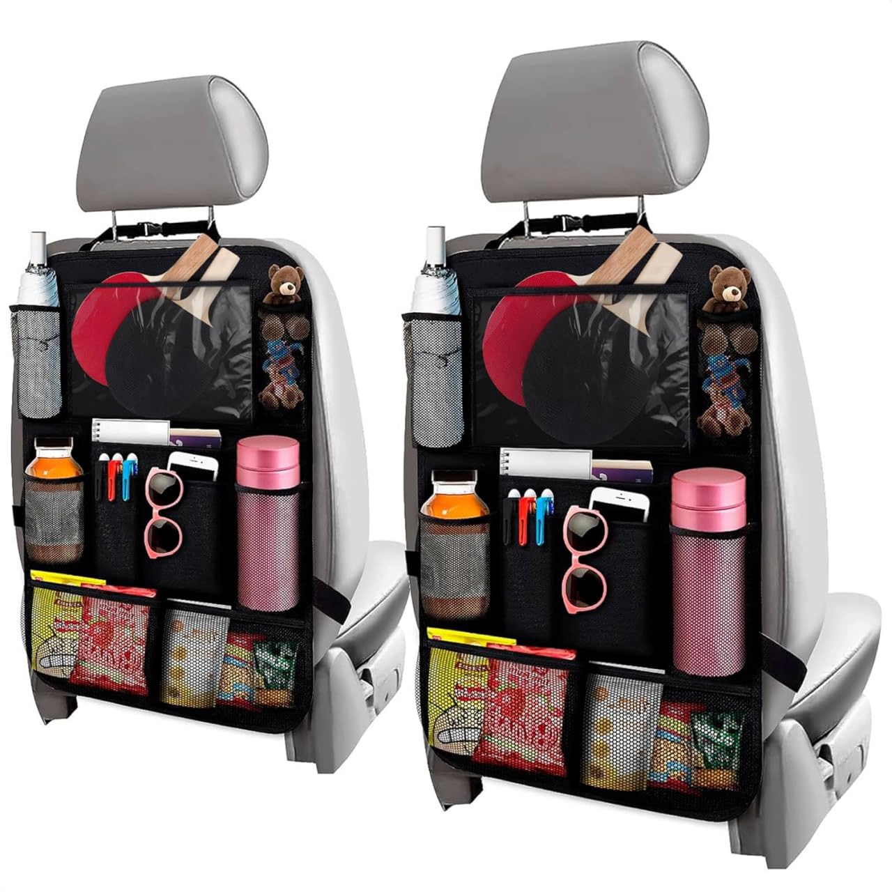 Amazon.com: 2 Pcs Backseat Car Organizer - Travel-Ready 23.4x16