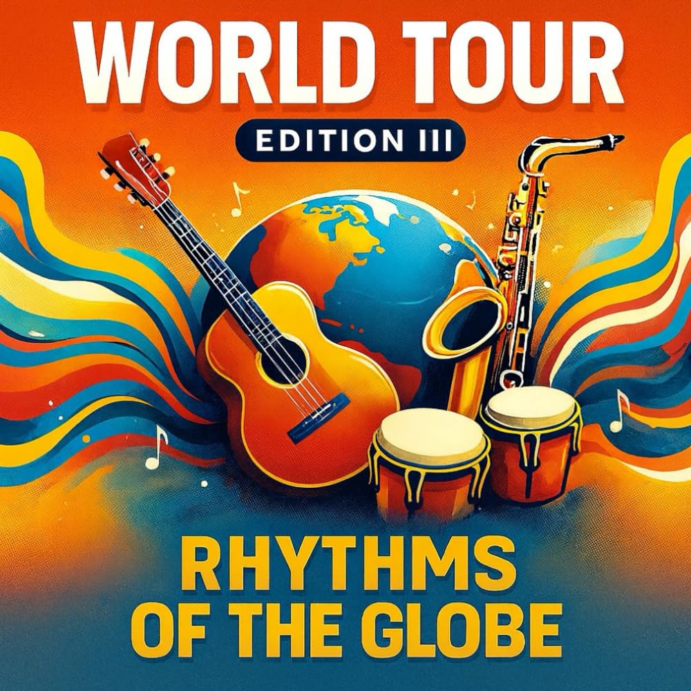 World Tour Edition III Rhythms of the Globe: A Musical Coloring Journey Through Global Beats, Instruments & Cultures (Passport to the World through colors)