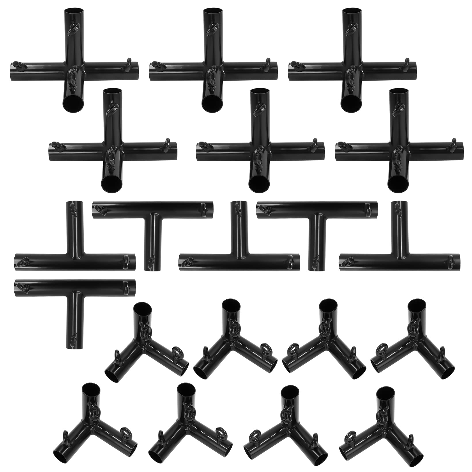 Aoneky 1 3/8 Inch Baseball Batting Cage Frame Corner Kit for 55ft Cage - Batting Cage Connector Kit - Fit 1 inch EMTs