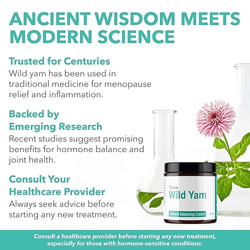 Miniatura 4 de Crema Wild Yam para mujer, crema de raíz de ñame silvestre para el equilibrio, apoyo para la menopausia y el síndrome premenstrual para mujeres,