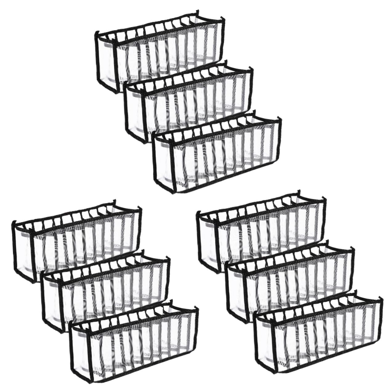 Amosfun 3 Sets Platzsparender Unterwäsche-organizer Schrank-unterwäsche Strumpfhosenhalter Bh-schrank-organizer Einfach Zu Organisieren