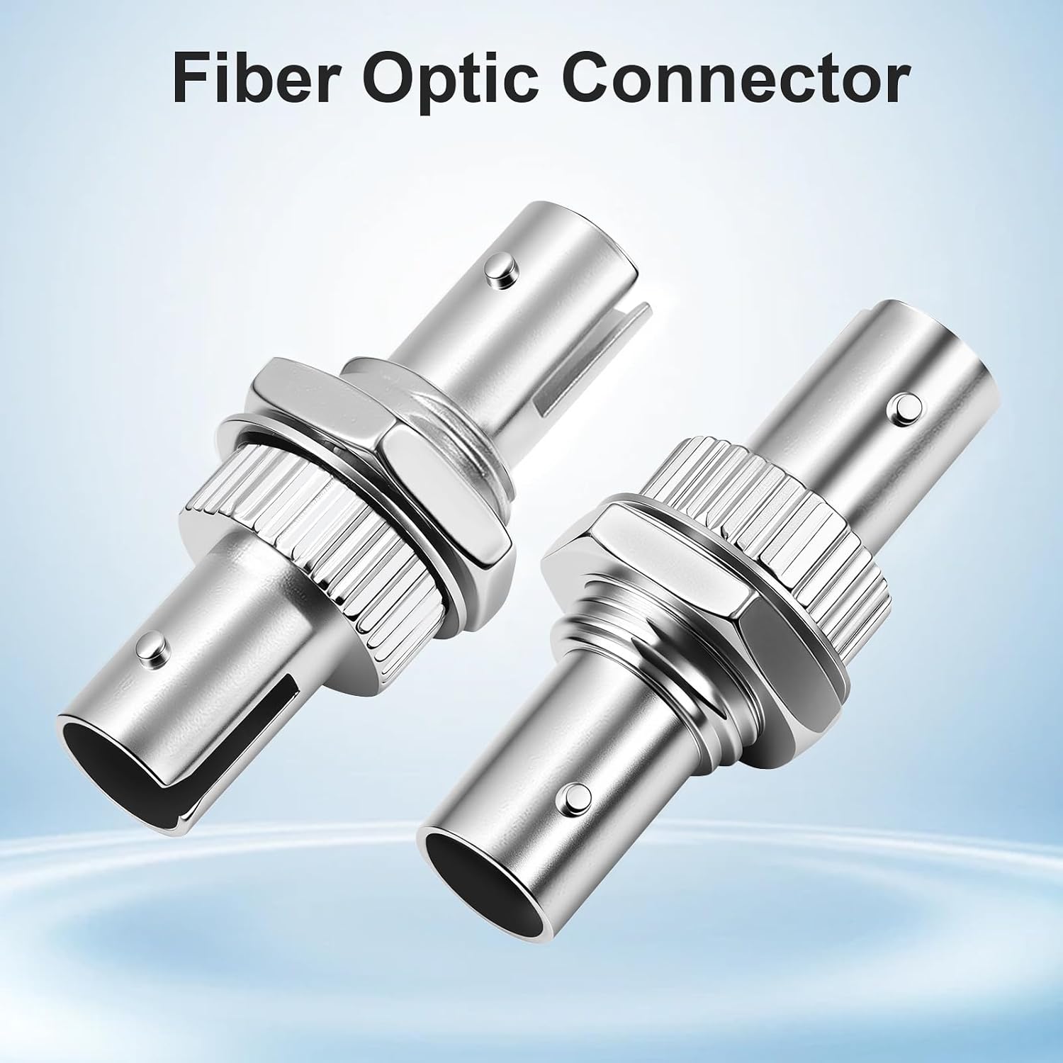 FiberPrime- ST to ST Fiber Optic Coupler, Female-Female, Single Mode Simplex Fiber Optical Cable Adapter, Fiber Optic Connectors for Network Internet, 2Pack