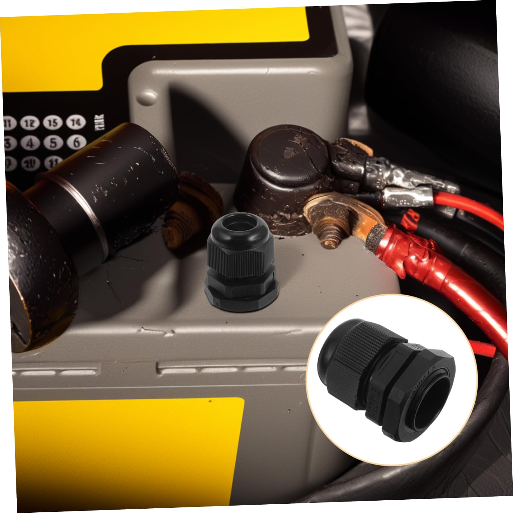 HOMOCONO Pack m Nylon Cable Glands Mm Cable Connectors Outdoor Ip Rated Wire Tubing Protectors