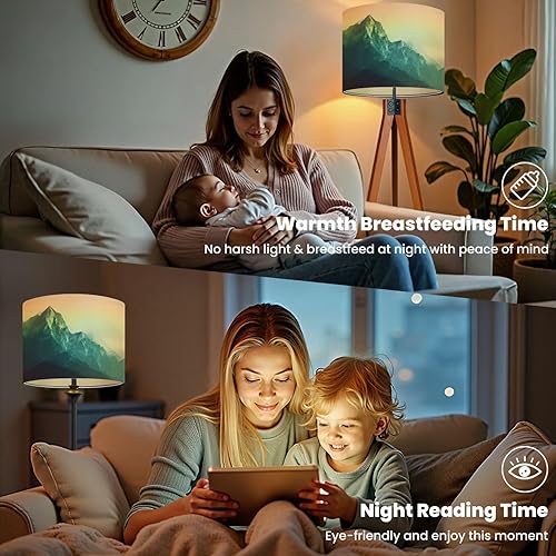 Miniatura 5 de Drum Lamp Shade Polygon mountain landscape augstmatthorn canton berne switzerland Lampshade for Floor Lamps Table Lamps Pendant Light 11"x8.9"