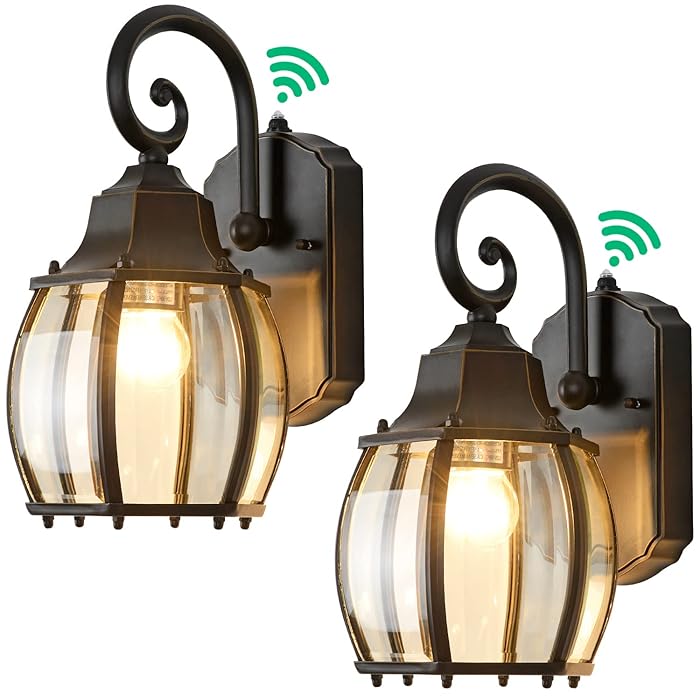 Buy Dusk to Dawn Sensor Outdoor Wall Sconce 2 Pack Exterior Wall Mount