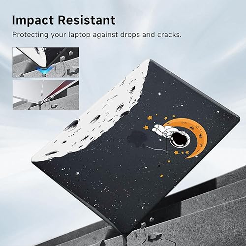 Miniatura 101 de Funut Funda compatible con MacBook Air de 15 pulgadas 2024 2023 versión M3 A3114 M2 A2941 con pantalla de retina líquida y Touch ID, carcasa rígida