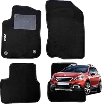 Tappetini Auto In Moquette Per Fiat Punto Evo Dal 2008 - Serie 4 Pezzi Neri - Con Battitacco Cucito