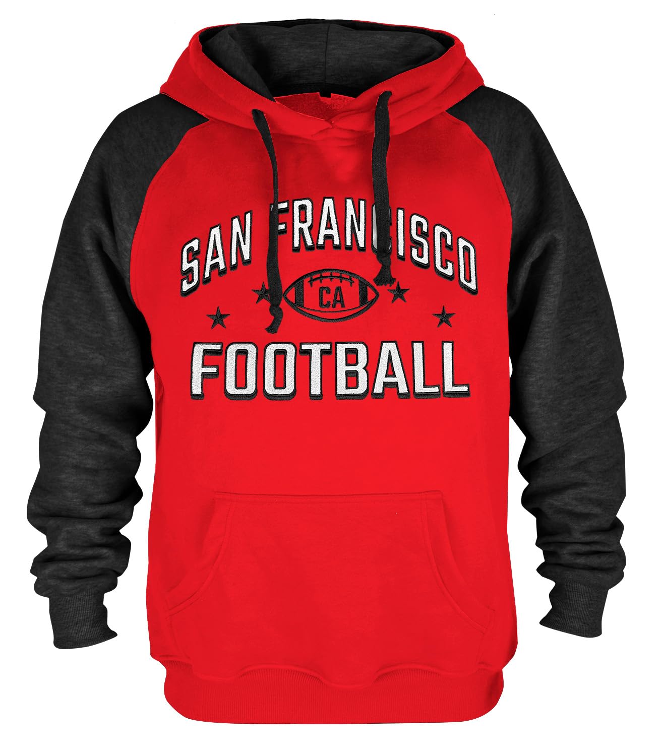 Mens City Football Fully Embroidery Soft Classic Pullover Sweatshirt Hoodie