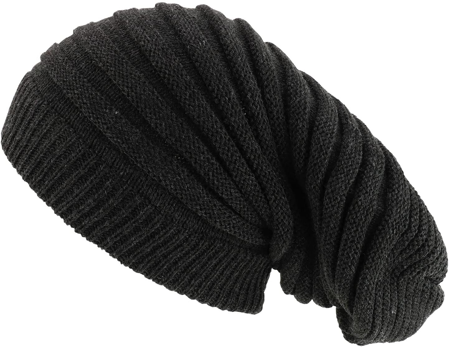 Armycrew Dreadlock Deep Crown Ribbed Long Knit Rasta Beanie