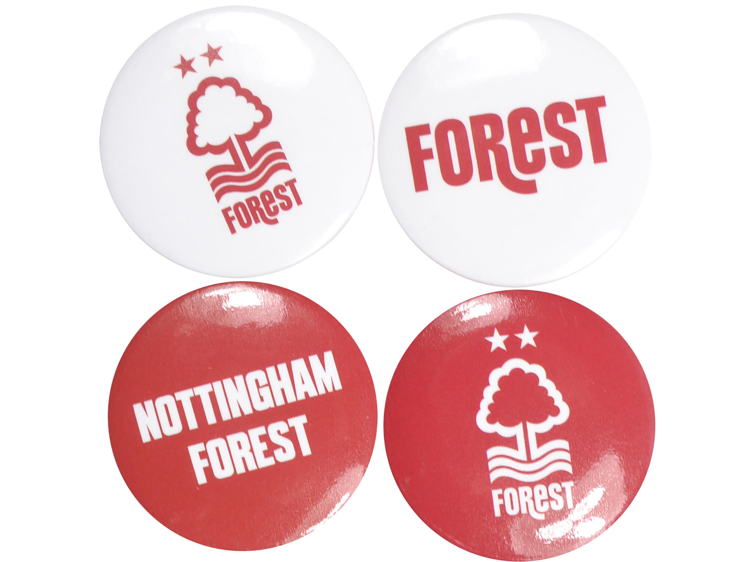 FOCO Nottingham Forest FC Button Badges, 4-Pack