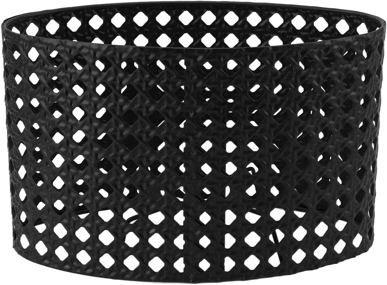 Lamp Shade, Hollow Oval Lampshade for E27 E14 for DIY (Black)