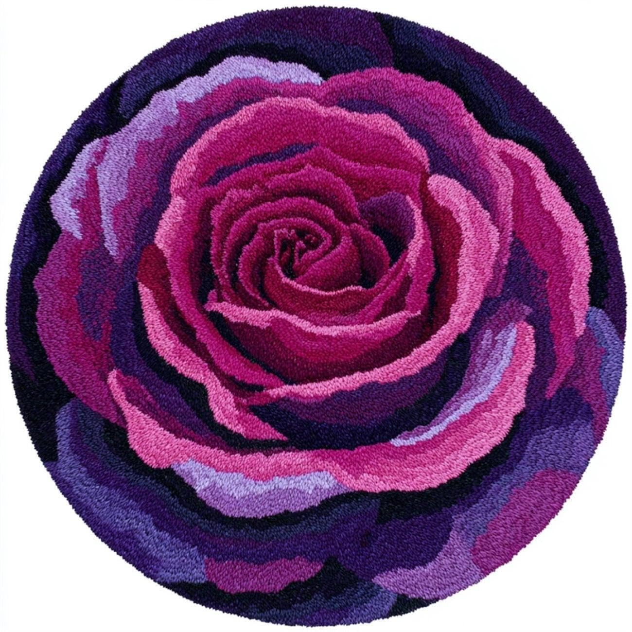 Kitquiver Tapestry Kits for Adults Purple Roses 60x60cm