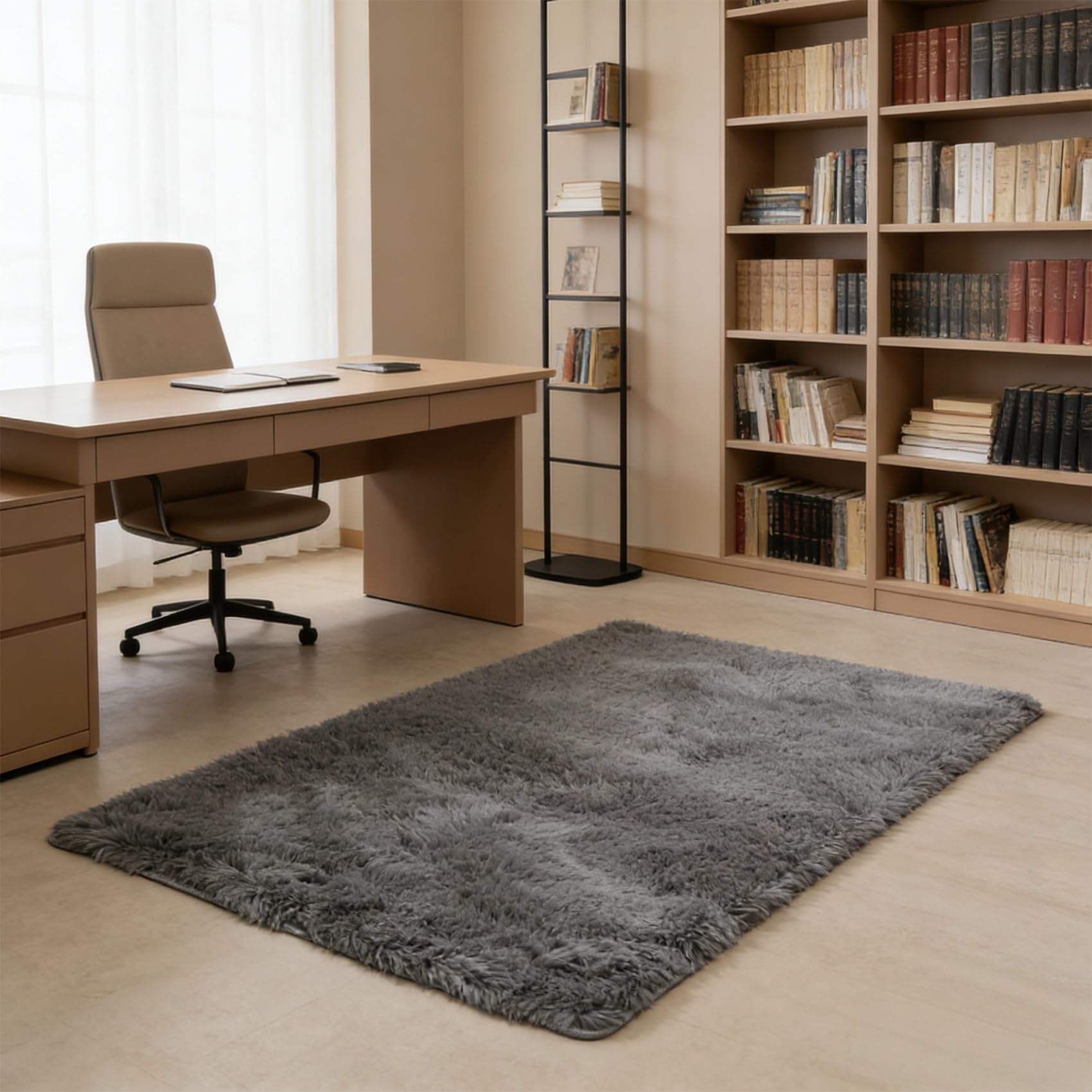 Tapis de cuisine antidérapant gris 200x110 cm résistant et facile à entretenir