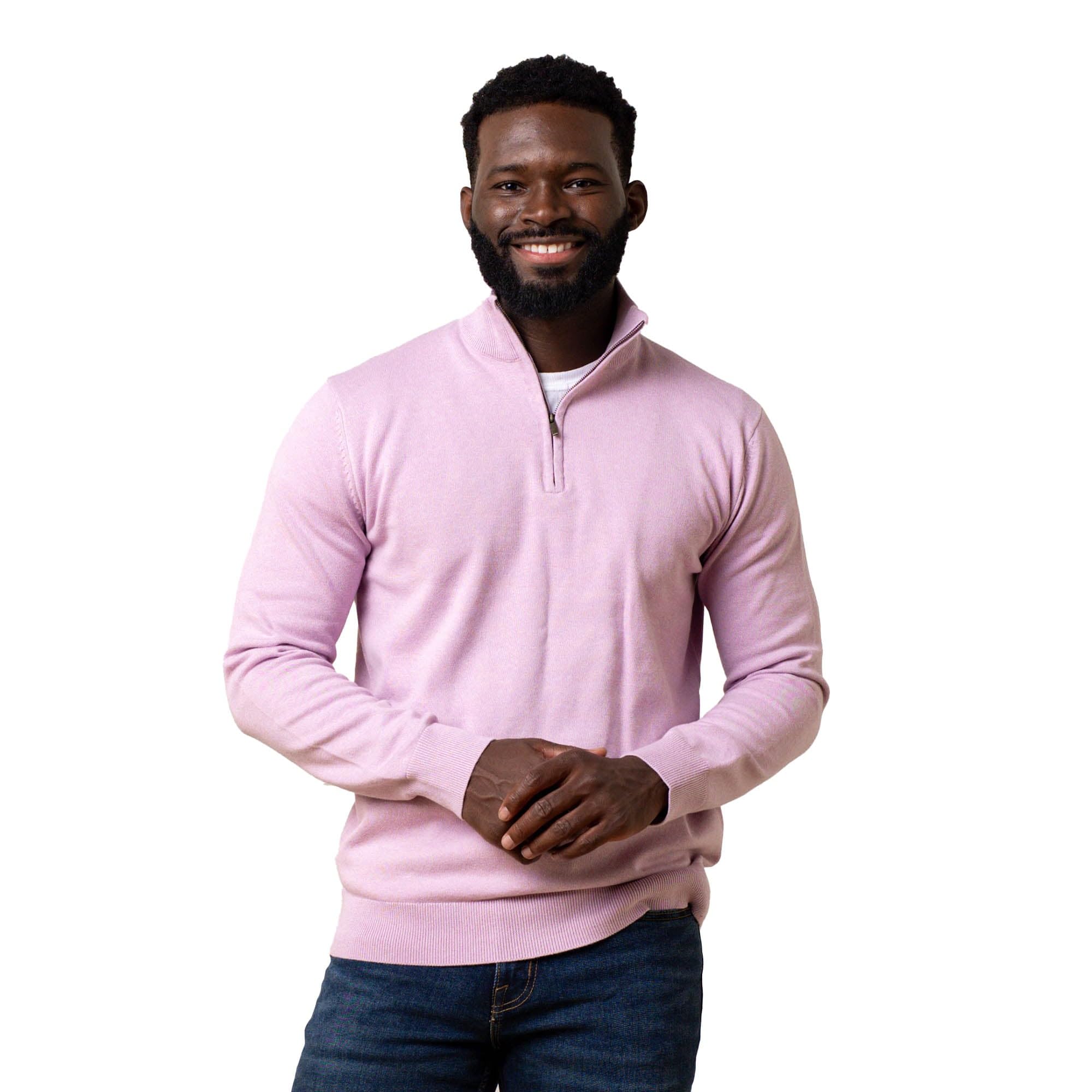 Hope &amp; Henry Men's Half Zip Pullover Sweater