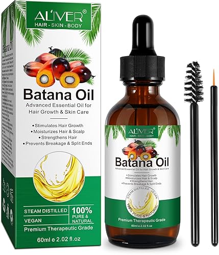 NIFEISHI Batana Oil 100% Pure Nature Organics, 2.3 fl oz - Crecimiento del cabello, fortalece el cabello, evita roturas y puntas abiertas, cuidado