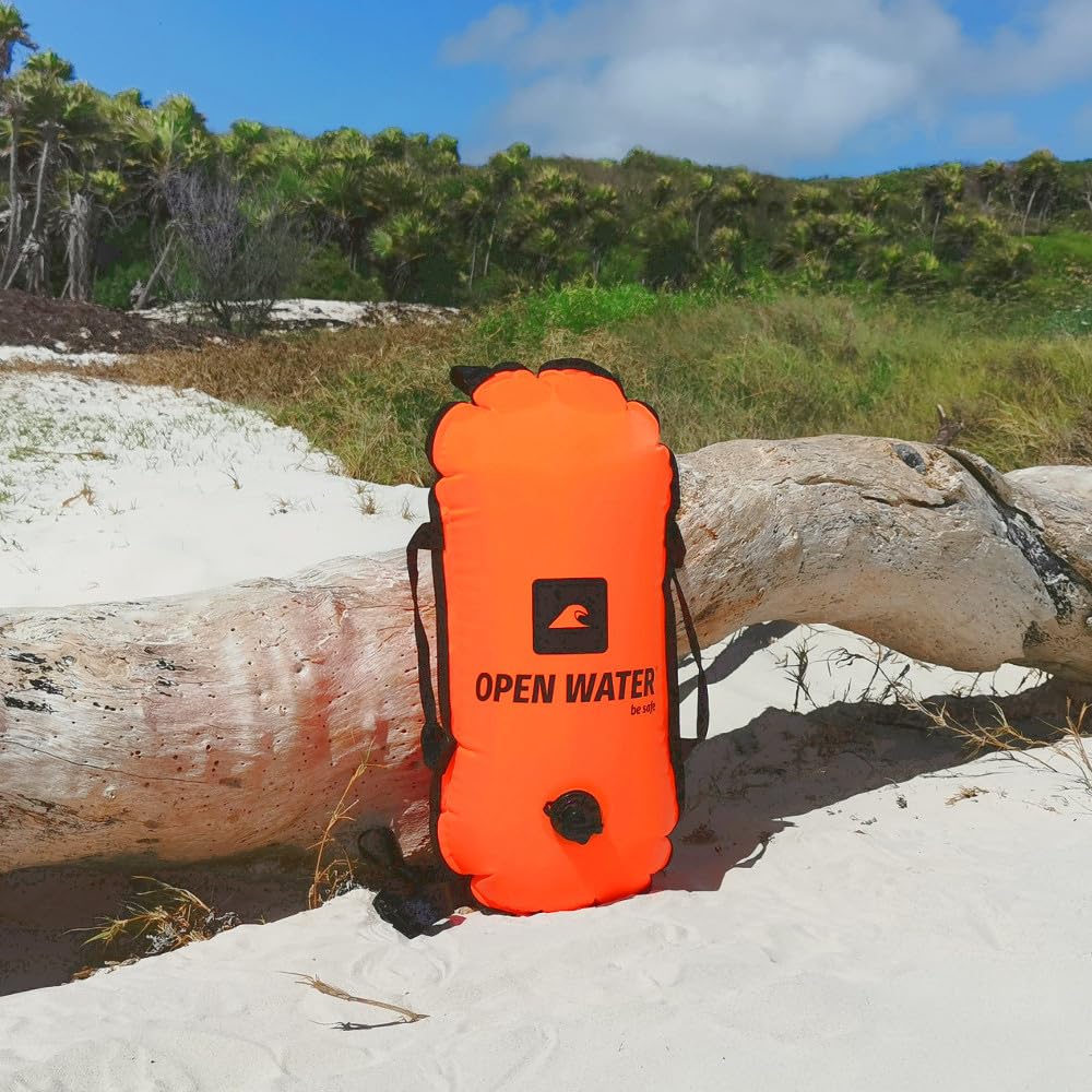 OpenWater Open Water Swimming Buoy Orange Boya de Seguridad, Unisex-Adult, Naranja, M